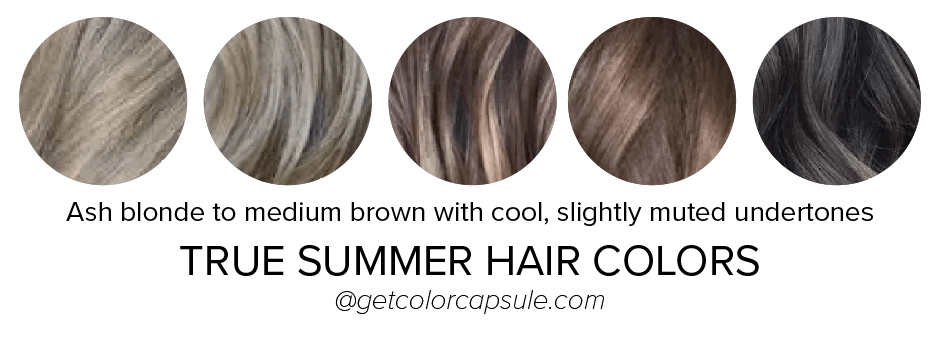 True Summer Hair Colors best ideal tones